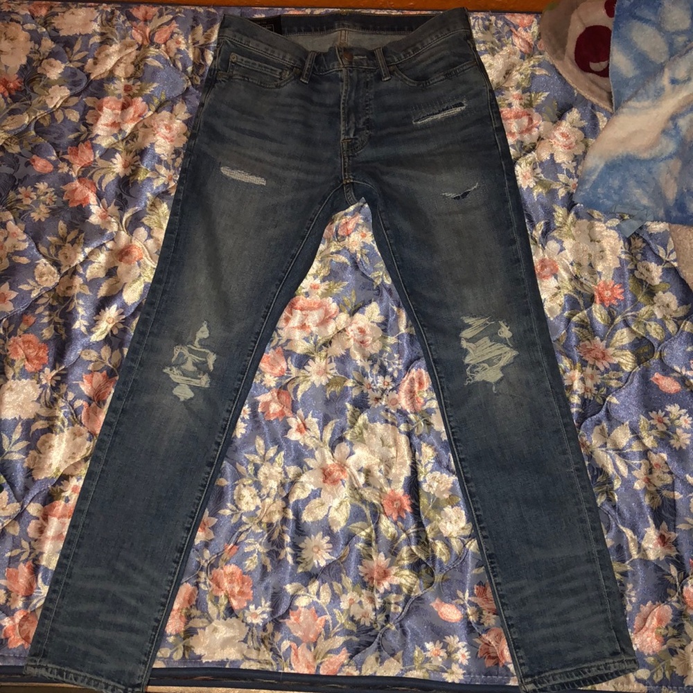 Abercrombie ripped superskinny jeans